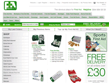 Tablet Screenshot of firstaid.co.uk