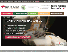 Tablet Screenshot of firstaid.se